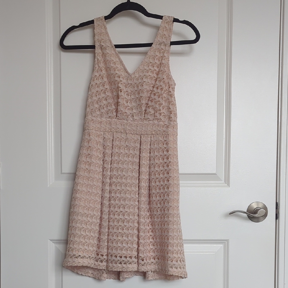 Cream Sleeveless Dress